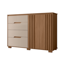 Cômoda Moval Texas - Carvalho/Fendi Cômoda Moval Texas - Carvalho/Fendi