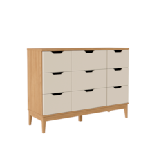 Cômoda Movelbento Europa MB1105 - Mell/Off White Cômoda Movelbento Europa MB1105 - Mell/Off White