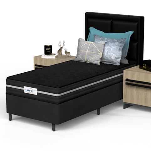 Conjunto Box Solteiro Probel Pro Sleep Basic 88x188 - PA76666