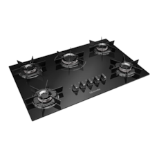 Cooktop 5 Bocas Mueller Com Queimador Ultra Chama MCG5BB - Preto Cooktop 5 Bocas Mueller Com Queimador Ultra Chama MCG5BB - Preto