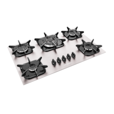 Cooktop 5 Bocas Mueller Tripla Chama MCG5BK - Alumínio Cooktop 5 Bocas Mueller Tripla Chama MCG5BK - Alumínio