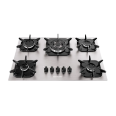 Cooktop 5 Bocas Mueller Tripla Chama MCG5BK - Alumínio Cooktop 5 Bocas Mueller Tripla Chama MCG5BK - Alumínio