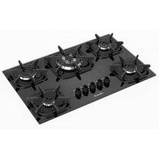 Cooktop 5 Bocas Mueller Tripla Chama - Preto