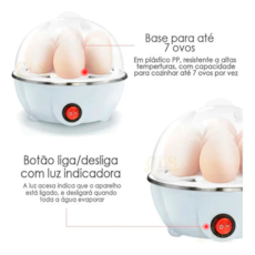 Cozedor De Ovos Portátil Elétrico Bene Casa Cozinha A Vapor Branco 110v