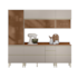 Cozinha Demartêz 5 Peças Proença 100% MDF DP2405RF - Nogueira/Nude