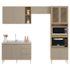 Cozinha Demóbile 4 Peças Plena 100% MDF PE0009 - Cinamon/Nude