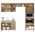 Cozinha Demóbile 4 Peças Plena 100% MDF PE0009 - Cinamon/Nude
