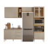 Cozinha Demóbile 4 Peças Plena 100% MDF PE0009 - Cinamon/Nude
