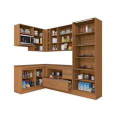 Cozinha Kappesberg Maxxi 8 Peças Canto CB1457 - Canela