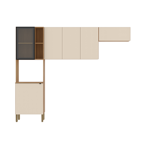 Cozinha Kits Paraná Ver Plus 9031 - Freijó/Soft