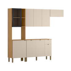 Cozinha Kits Paraná Ver Plus 9031 - Freijó/Soft