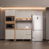 Cozinha Linea Brasil 4 Peças Allure 5.5 - Jequitiba/Gris