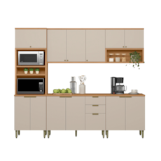 Cozinha Linea Brasil 5 Peças Selene - Jequitibá/Off White