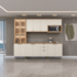 Cozinha Linea Brasil Selene 5 Peças Com Led - Jequitiba/Off White