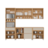 Cozinha Nesher Condessa 5 Peças 100% MDF - Carvalho/Greige