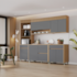 Cozinha Nesher Realeza Premium 5 Peças 100%MDF - Carvalho/Greige