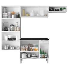 Cozinha Rose Itatiaia 4 Peças - Branco Cozinha Rose Itatiaia 4 Peças - Branco