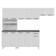 Cozinha Telasul Cristal 4 Peças 819451-01 - Branco Cozinha Telasul Cristal 4 Peças 819451-01 - Branco