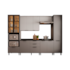 Cozinha Telasul Lumina 6 Peças - 917462 - Cinza/ Lacca Cinza