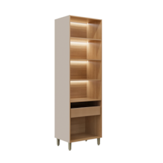 Cristaleira Linea Brasil Allure - Jequitiba/Fris Fosco