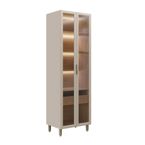 Cristaleira Linea Brasil Allure - Jequitiba/Fris Fosco