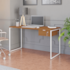 Escrivania Kappesberg 136 cm Com 1 Gaveta CMC623 - Canela/Branco 