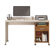 Escrivaninha Giga Slim - Freijó / Off White Escrivaninha Giga Slim - Freijó / Off White