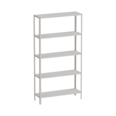 Estante de Aço Marzo Fit com 5 Prateleiras - Cinza