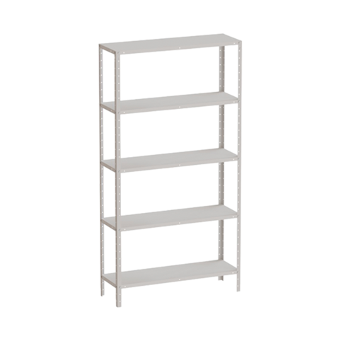 Estante de Aço Marzo Fit com 5 Prateleiras - Cinza