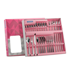 Faqueiro Tramontina Laguna em Aço Inox Liso 30 Peças