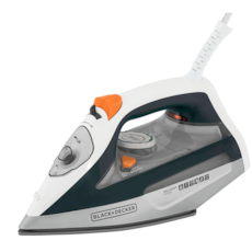 Ferro de Passar a Vapor Black & Decker FX3100 - Cinza e Laranja 220v