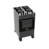 Fogão 4 Bocas Com Acendimento Automático Atlas Mônaco Top Glass - Preto