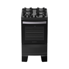 Fogão Atlas 4 Bocas com Acendimento Automático Agile Glass - Preto