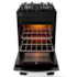 Fogão Atlas 4 Bocas Com Acendimento Automático Agile Glass - Preto Bivolt