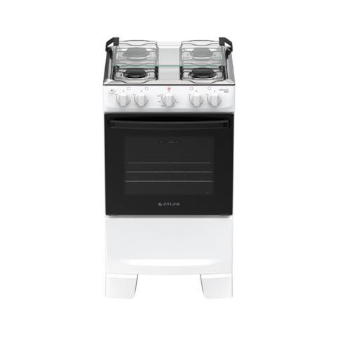 Fogão Atlas 4 Bocas Com Acendimento Automático Mônaco Plus - Branco 