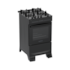 Fogão Atlas 4 Bocas com Acendimento Automático Monâco Top Glass - Preto
