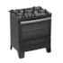 Fogão Atlas 5 Bocas com Acendimento Automático Agile Glass - Preto