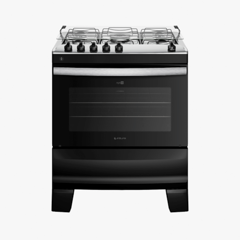 Fogão Atlas 5 Bocas Com Acendimento Automático Agile - Preto