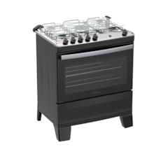 Fogão Atlas 5 Bocas Com Acendimento Automático Agile - Preto 