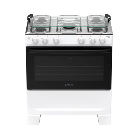 Fogão Atlas 5 Bocas com Acendimento Automático Mônaco Plus - Branco