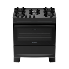 Fogão Atlas 5 Bocas com Acendimento Automático Monâco Top Glass - Preto