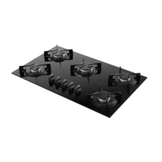 Fogão Atlas 5 Bocas Cooktop U Top - Preto Bivolt Fogão Atlas 5 Bocas Cooktop U Top - Preto Bivolt