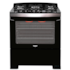 Fogão Dako 5 Bocas Com Acendimento Automático Diplomata Grill - Preto Bivolt