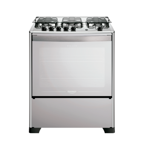 Fogão Dako 5 Bocas Com Acendimento Automático Magister Mesa Inox - Espelhado
