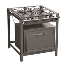 Fogão Industrial Tron 4 Bocas com Forno Fogão Industrial Tron 4 Bocas com Forno