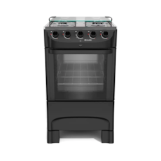 Fogão Mueller 4 Bocas Com Acendimento Automático MFI4BB - Preto Fosco