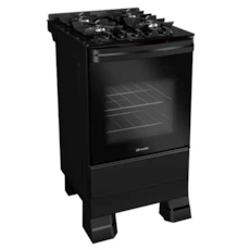 Fogão Mueller 4 Bocas Com Acendimento Automático MFV4BF - Preto Fosco Fogão Mueller 4 Bocas Com Acendimento Automático MFV4BF - Preto Fosco