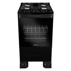 Fogão Mueller 4 Bocas Com Acendimento Automático MFV4BF - Preto Fosco