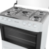 Fogão Mueller 5 Bocas Com Acendimento Automático Branco - MFI5BB