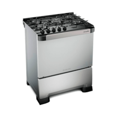 Fogão Mueller 5 Bocas Com Acendimento Automático Decorato Vetro G3 - Inox Fogão Mueller 5 Bocas Com Acendimento Automático Decorato Vetro G3 - Inox